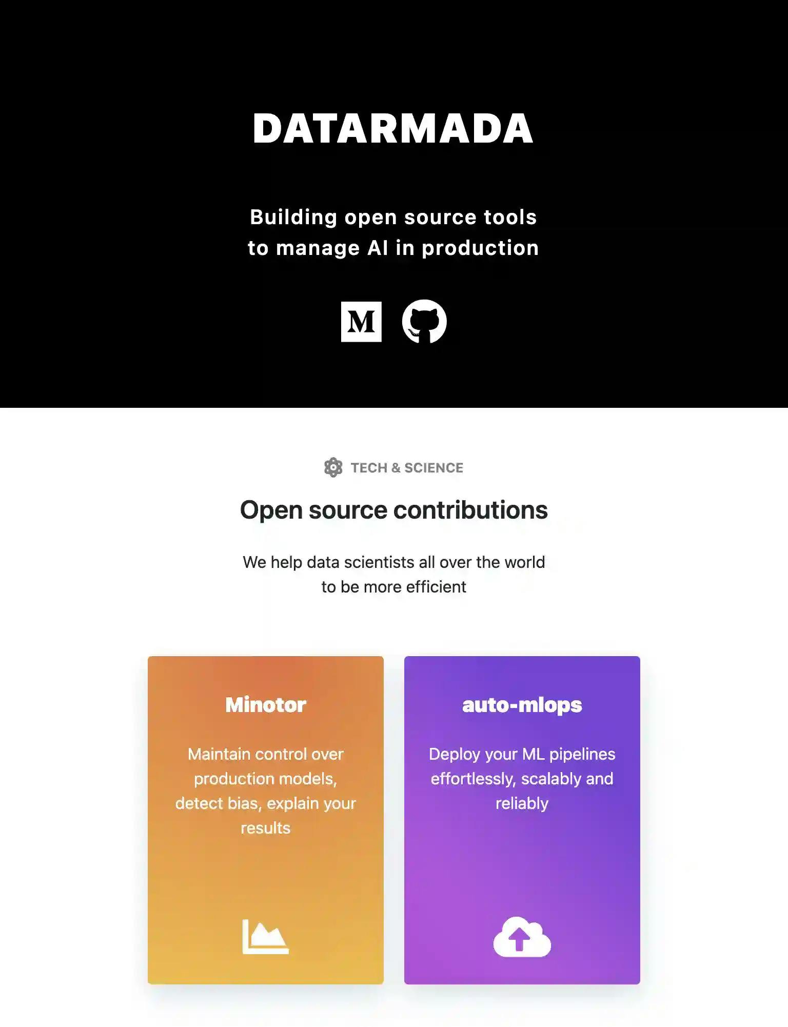 Screenshot of Datarmada