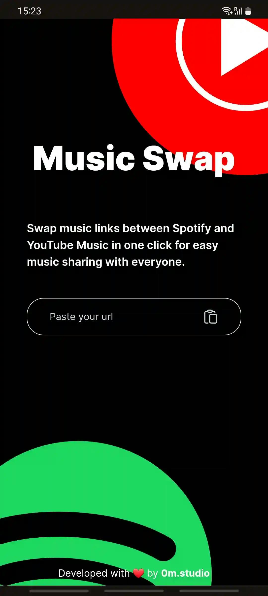 Screenshot of MusicSwap